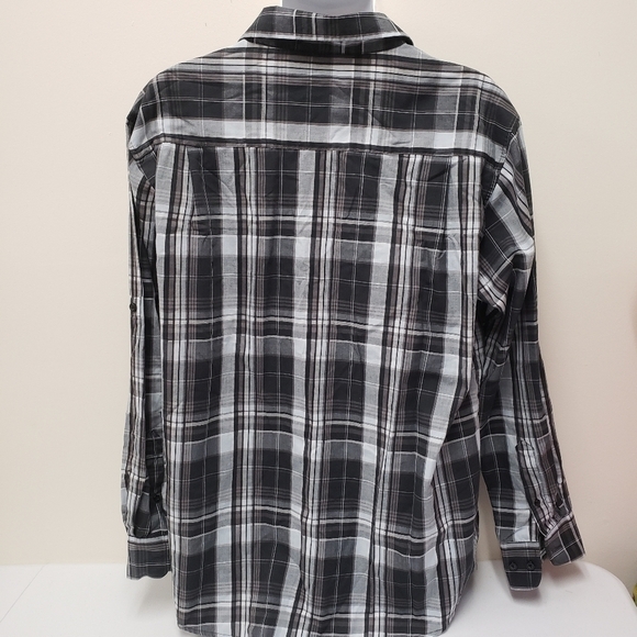 Beverly Hills Polo Club Mens Plaid Button Shirt Size XL - Picture 2 of 6